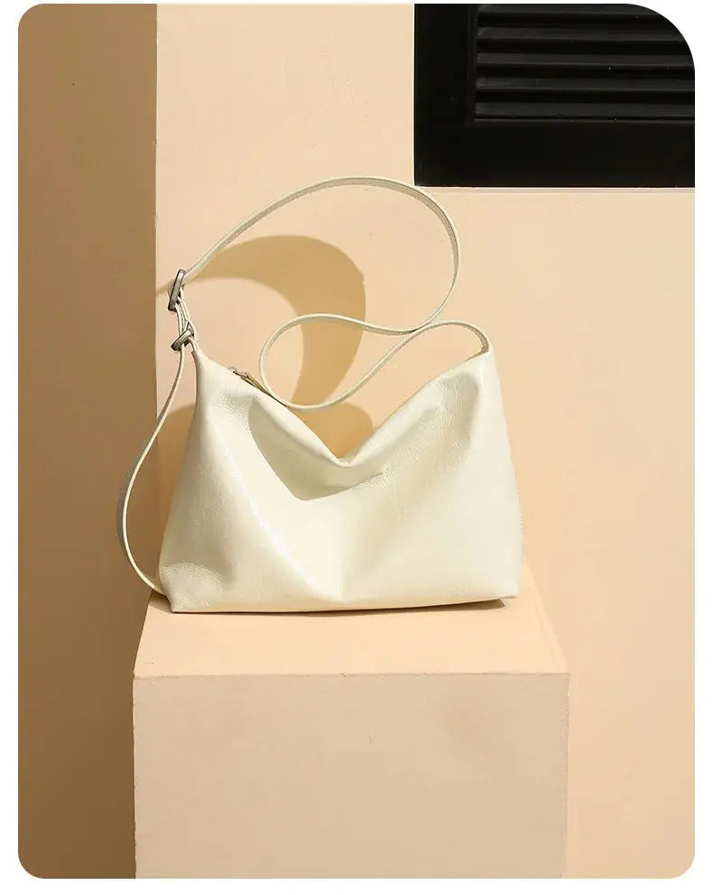 Veloria™ Genuine Leather Shoulder Satchel 