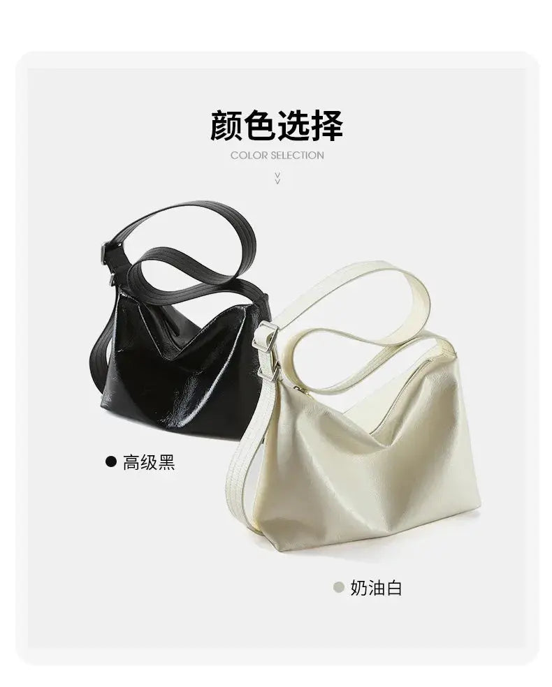 Veloria™ Genuine Leather Shoulder Satchel 